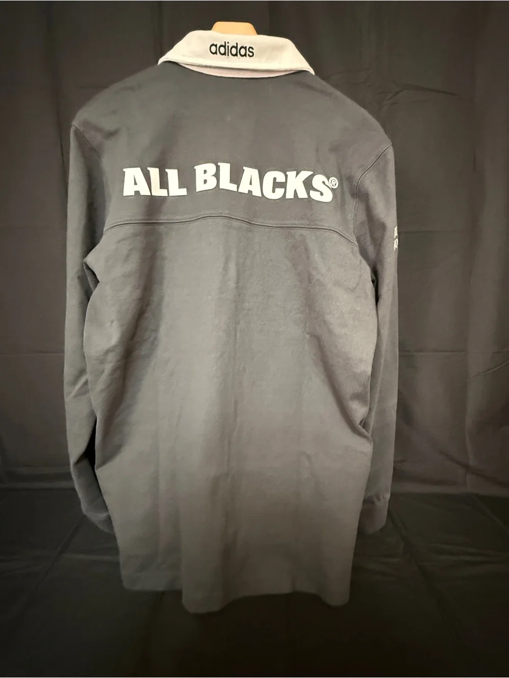 adidas Colorblock Rugby Shirt - Black/Blue/White/Orange All Blacks